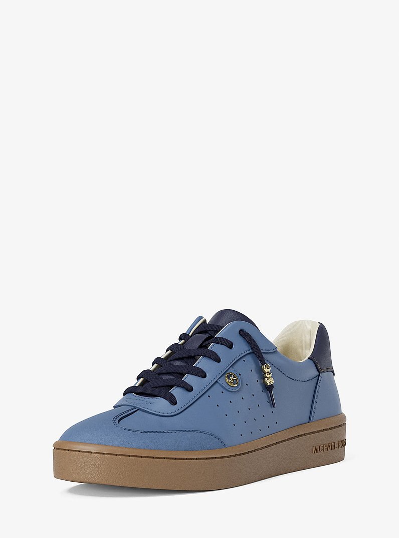 Espadrille Scotty en cuir in BLEU DE FRANCE | Michael Kors