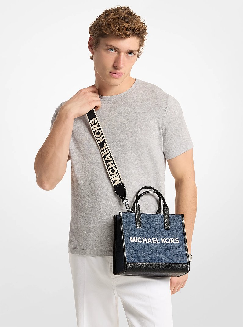 Bandolera convertible Cooper de denim in AZUL VINTAGE OSCURO LAVADO | Michael Kors
