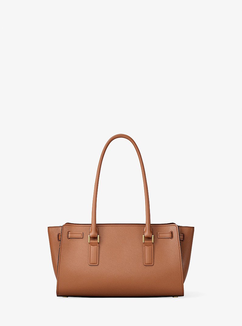 Henkeltasche Hamilton Moderne Small aus Leder mit Nieten in LUGGAGE | Michael Kors