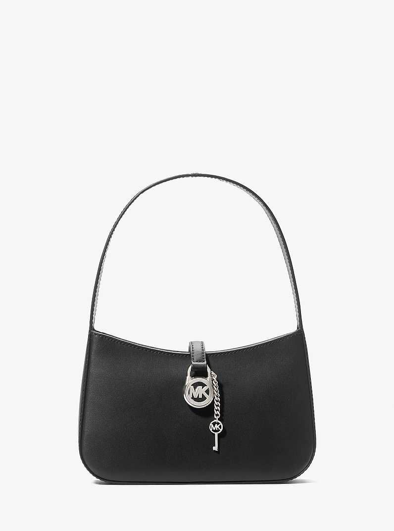 Bolso pochette Lyra peque&ntilde;o de piel in NEGRO | Michael Kors