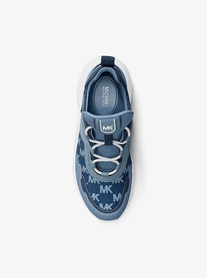 Olympia Denim Trainer in MEDIUM BLUE WASH | Michael Kors
