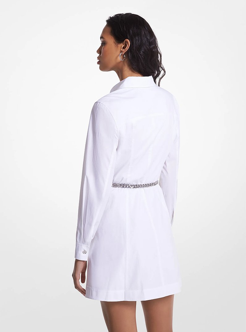 white christmas dresses Universal Standard Plus Size Odeon Stretch Cotton Chambray Shirtdress main image 1