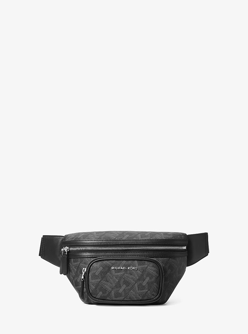 Sling-Tasche Hudson mit Empire Signature-Logomuster in SCHWARZ | Michael Kors