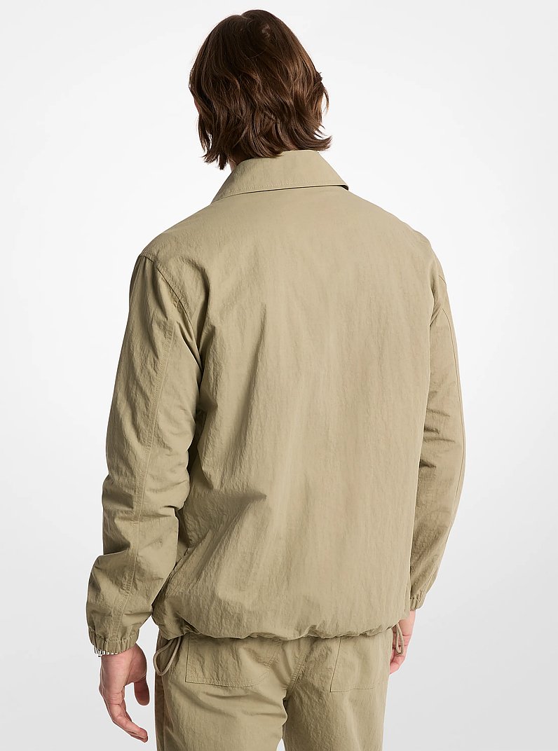 Crinkled Nylon Jacket in DUSTY SAGE | Michael Kors