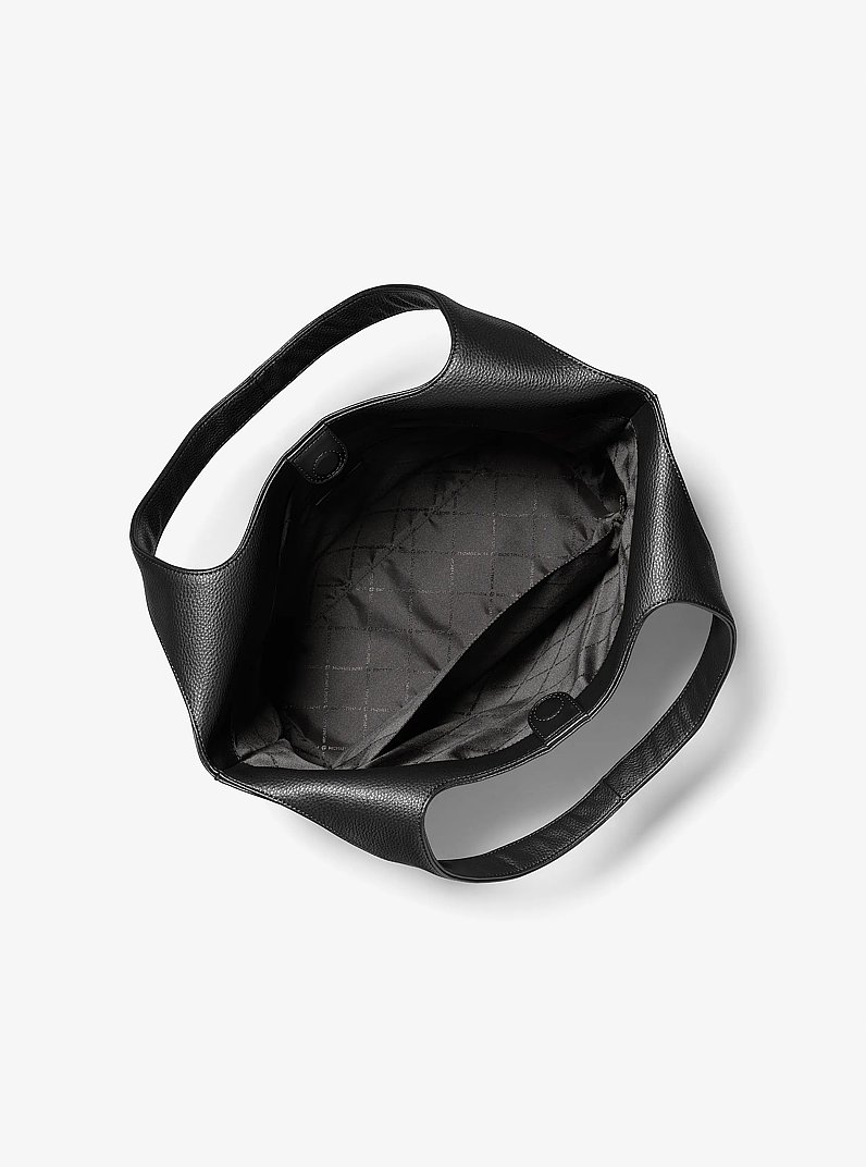 Cooper Small Logo Embossed Tote Bag in BLACK | Michael Kors