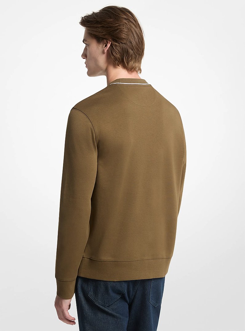 Logo Knit Crewneck Sweater in DUFFLE | Michael Kors