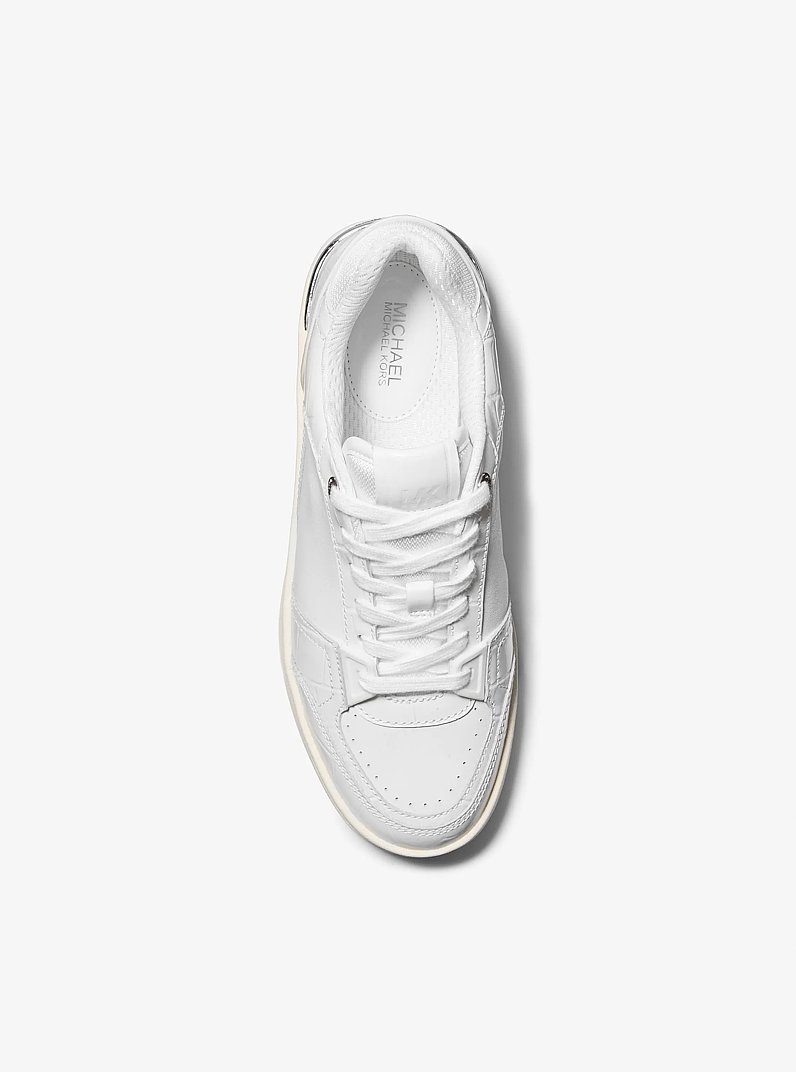 Espadrille Rebel en cuir in BLANC OPTIQUE | Michael Kors