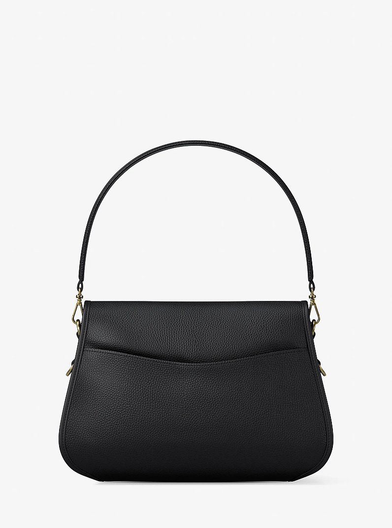 Wandelbare Messenger-Tasche Holmes Medium aus gekrispeltem Leder in SCHWARZ | Michael Kors