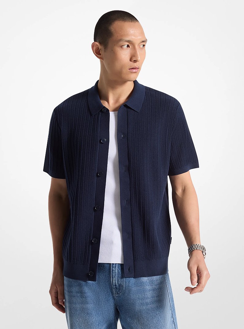 Chemise en coton c&ocirc;tel&eacute;