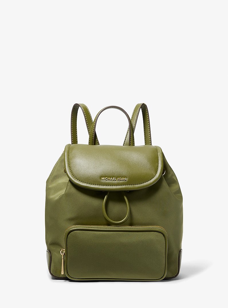 Cara Small Nylon Backpack in SMOKEY OLIVE | Michael Kors