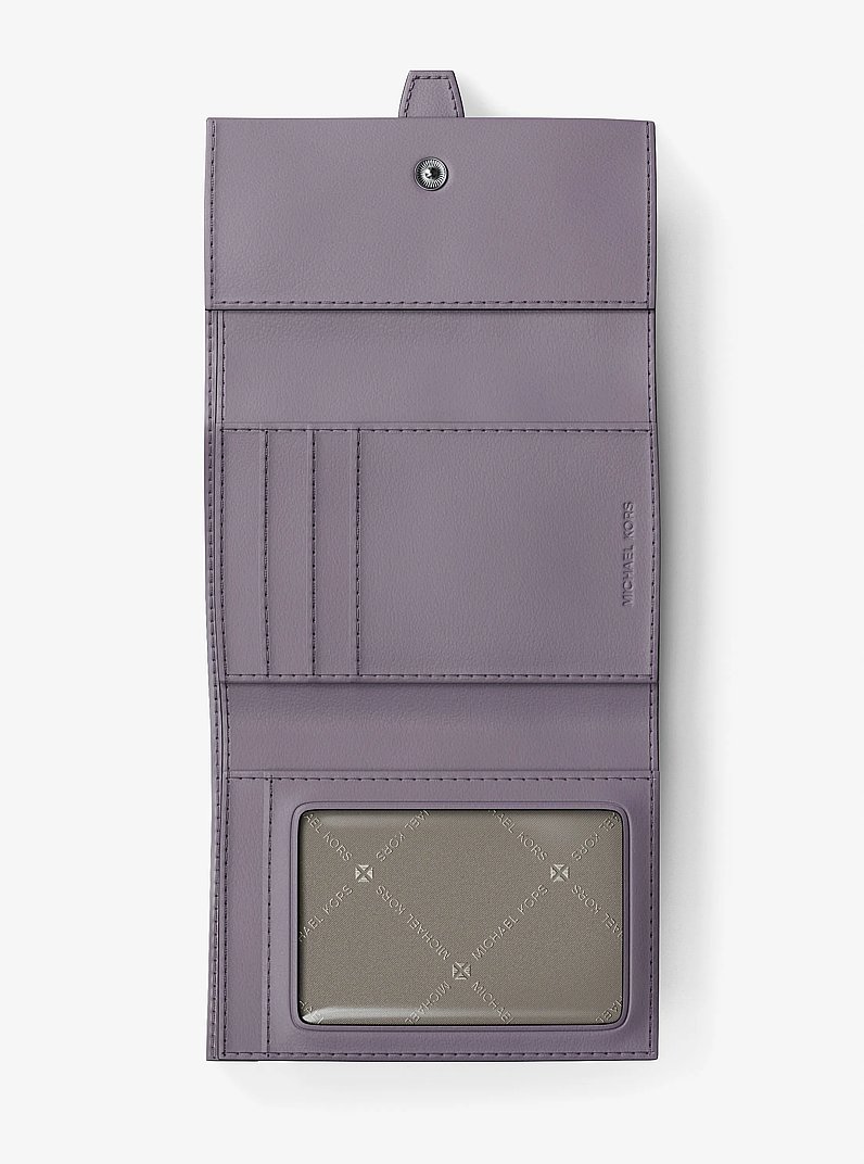 Greenwich Medium Leather Trifold Wallet in LILAC | Michael Kors