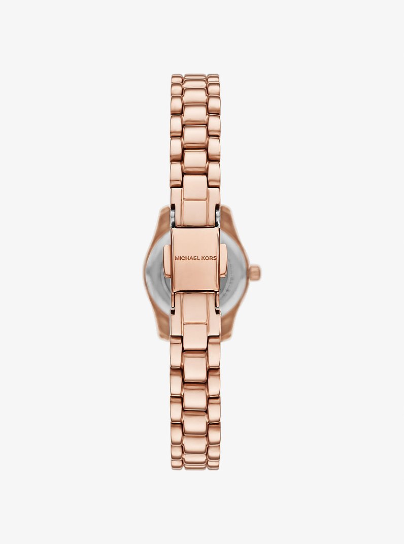 Kleine Pav&eacute;-Armbanduhr Lexington und Schmuck im Ros&eacute;-Goldton im Geschenkset in ROTGOLDTON | Michael Kors