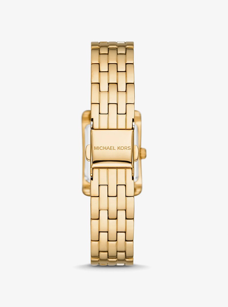 Mini Monroe Pav&eacute; Gold-Tone Watch in OR | Michael Kors