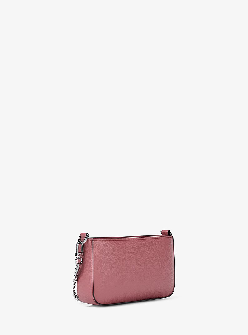 Bryant Small Pebbled Leather Convertible Pochette in ROSEWOOD | Michael Kors