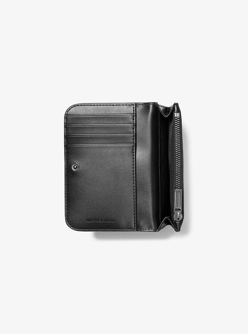 Hudson Pebbled Leather Billfold Wallet in BOSCO | Michael Kors