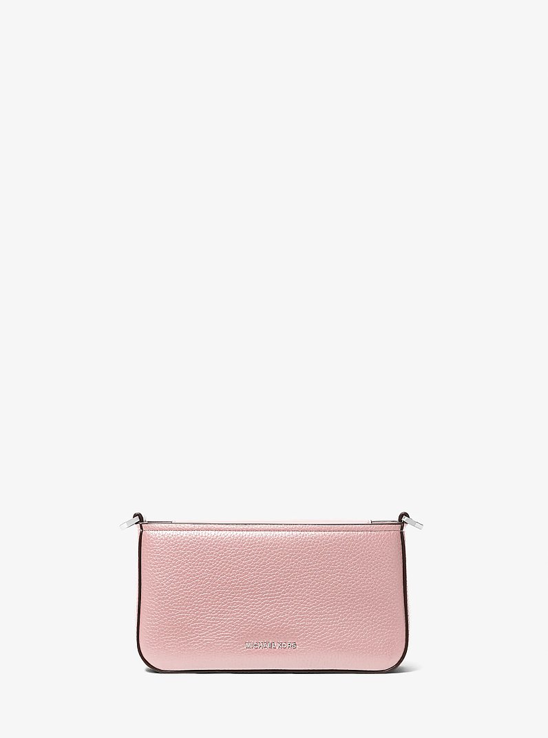 Bryant Small Pebbled Leather Convertible Pochette in SMOKEY ROSE | Michael Kors