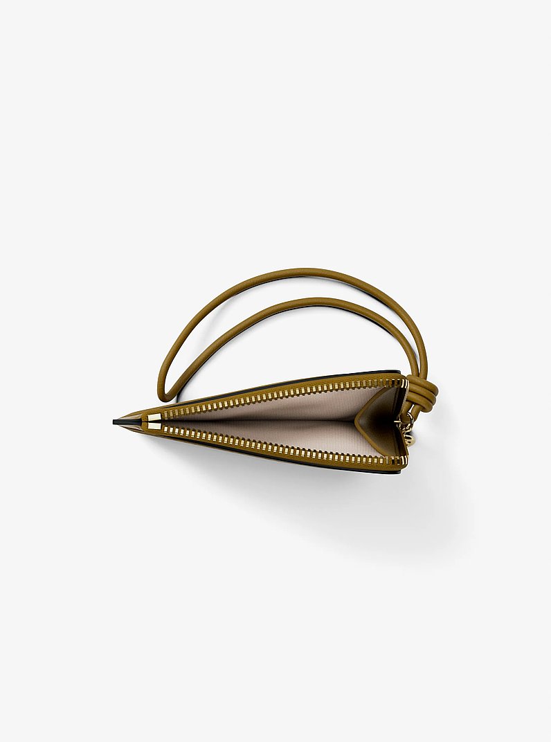 Bolso de pulsera Jet Set peque&ntilde;o de piel granulada con tarjetero