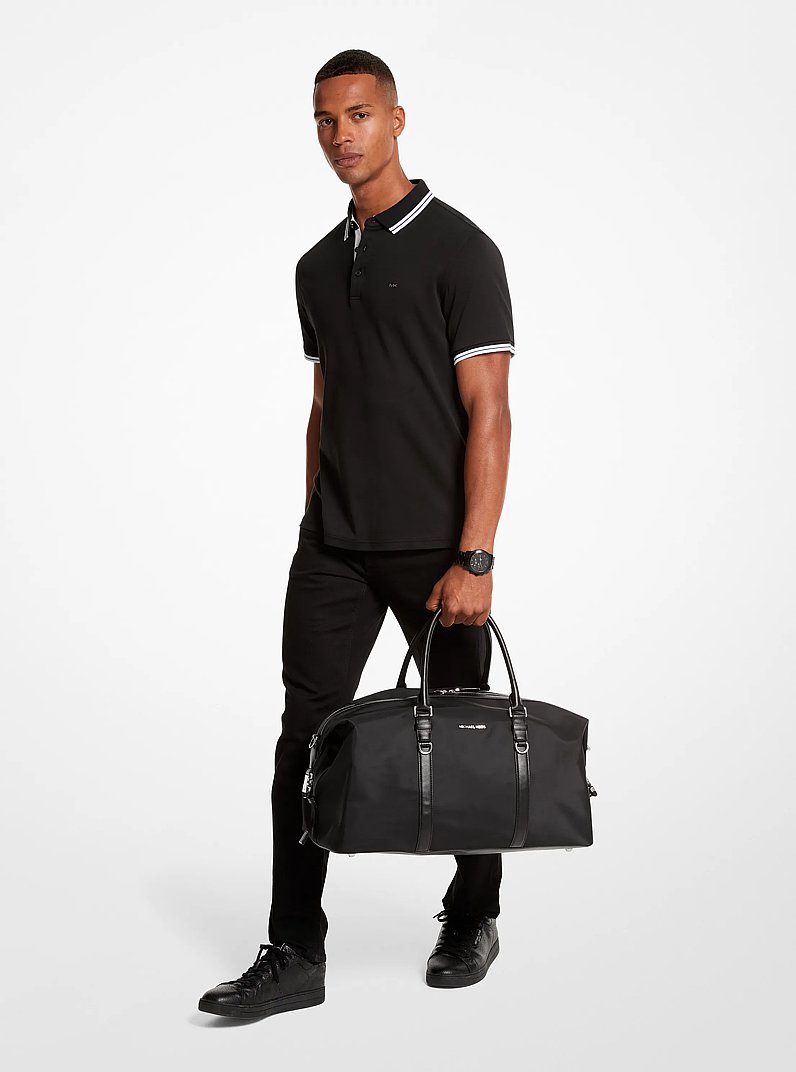 Brooklyn Recycled Nylon Duffel Bag in BLACK | Michael Kors