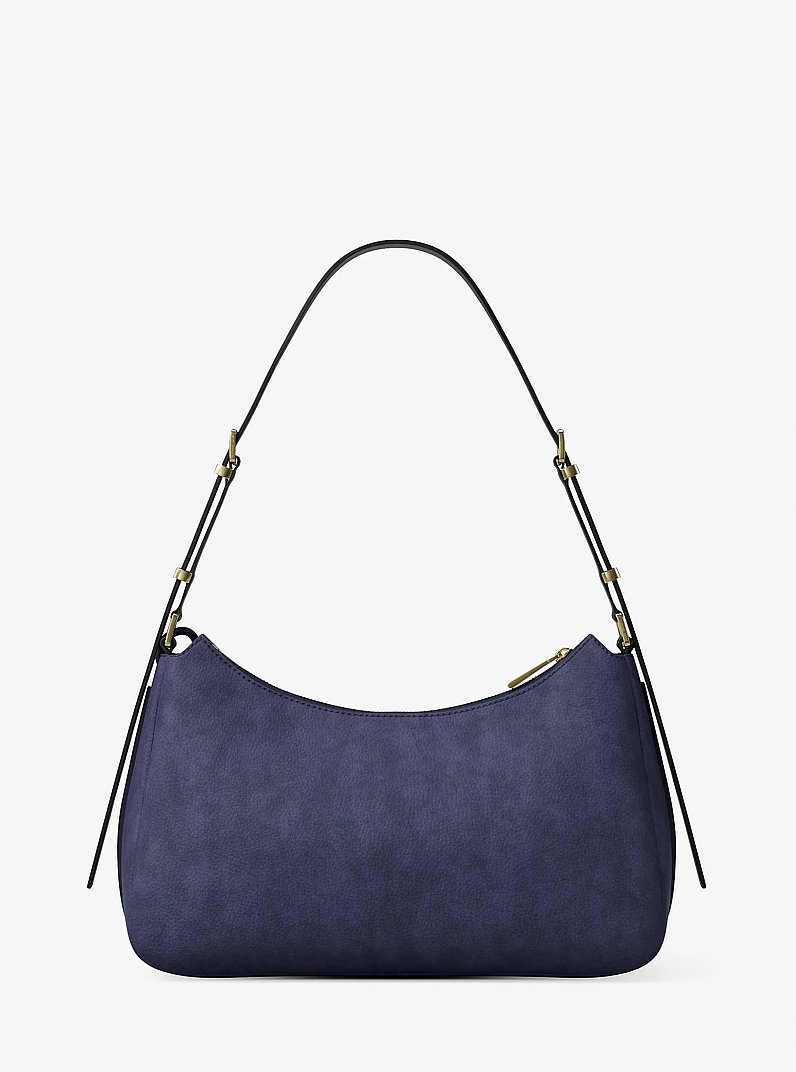 Sac port&eacute; &eacute;paule convertible Nolita de taille moyenne en nubuck in ROBE BLEU BLEU CLAIR | Michael Kors