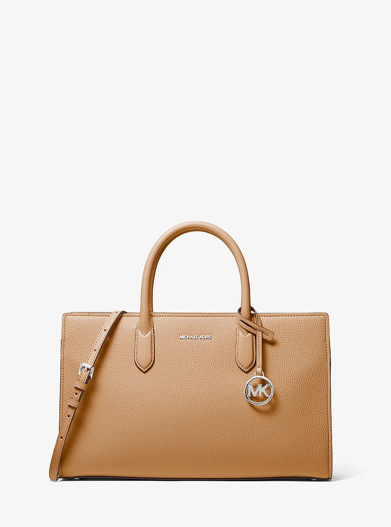 Texturierte Henkeltasche Scarlett Medium in ERDNUSS | Michael Kors