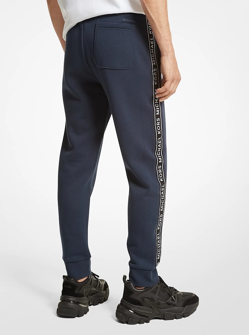 Logo Print Cotton Blend Joggers
