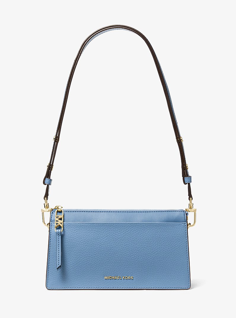 Empire Large Leather Convertible Crossbody Bag in FRENCH BLUE | Michael Kors