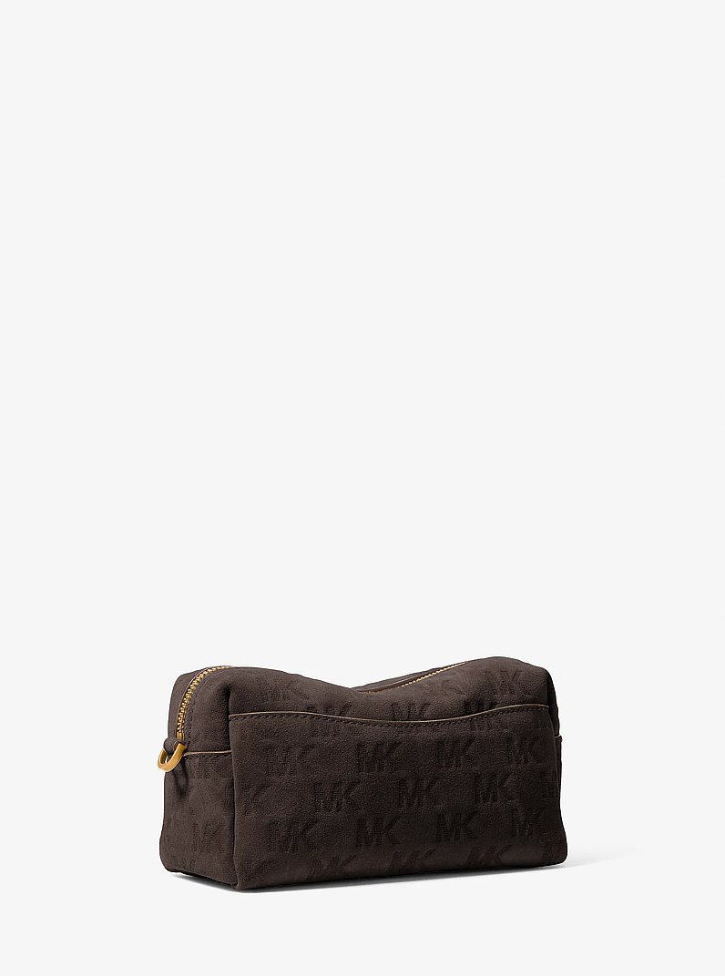 Bryant Small Logo Embossed Suede Convertible Crossbody Bag in CHOCOLATE | Michael Kors