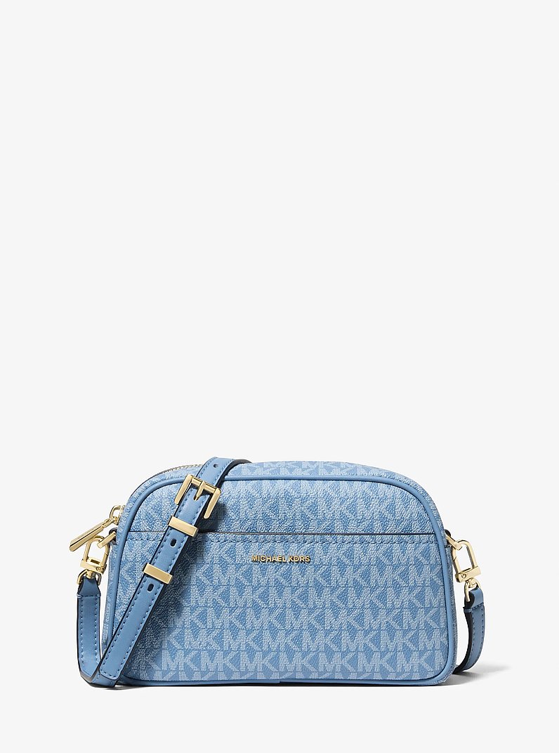 Jet Set Small Signature Logo Camera Crossbody Bag in FRENCH BLUE | Michael Kors