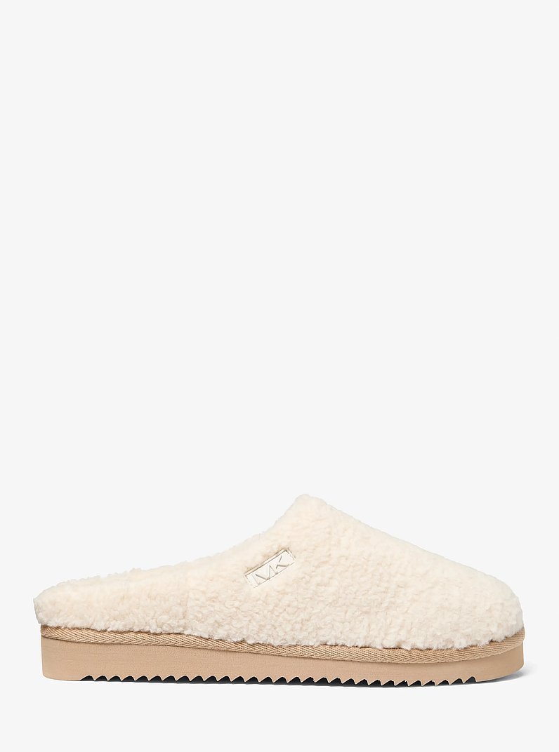 Seb Faux Shearling Slipper in NATURAL | Michael Kors