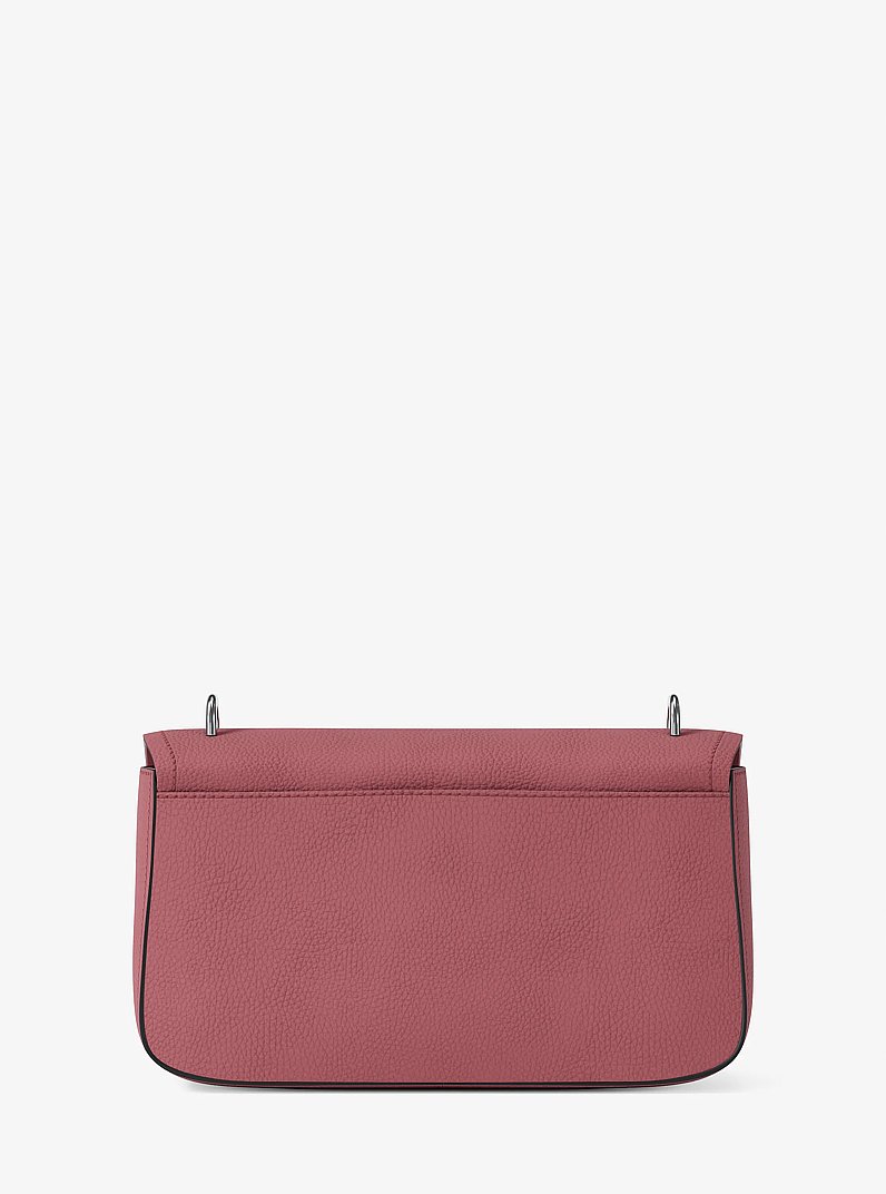 Tribeca Large Pebbled Leather Shoulder Bag in ROSEWOOD | Michael Kors