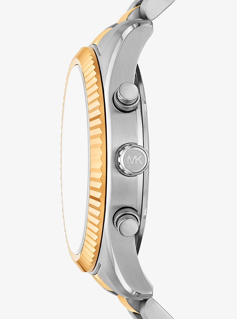 Oversized Lexington Two-Tone Watch in TWO TONE | Michael Kors