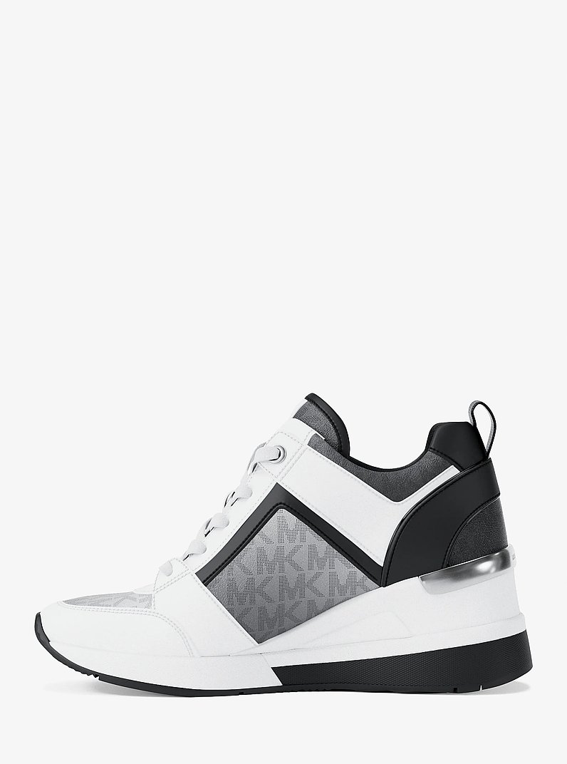 Zapatilla deportiva Georgie con nuestro logotipo exclusivo y efecto ombr&eacute; in NEGRO COMBINADO | Michael Kors