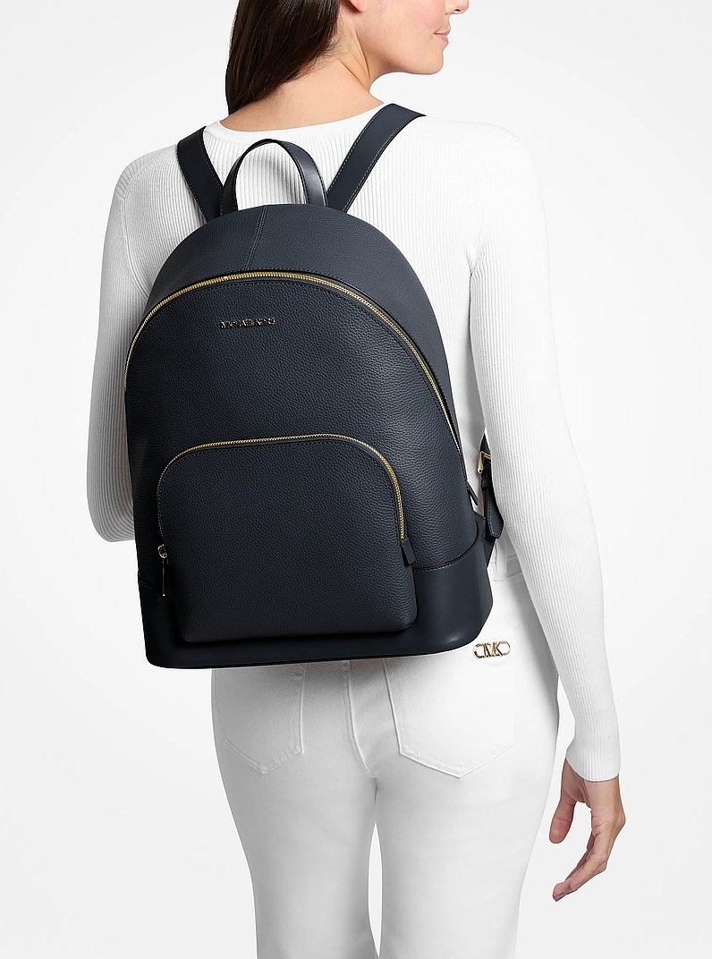 Connie Large Leather Backpack in NAVY | Michael Kors