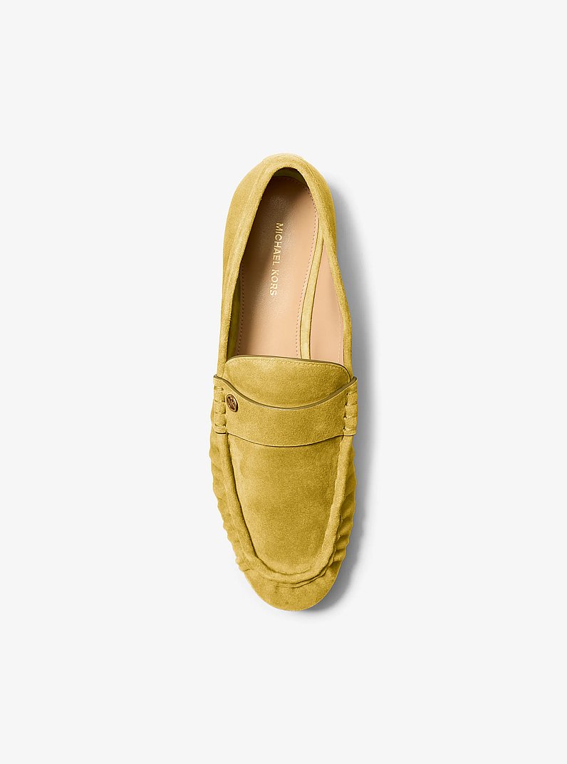 Loafer Jennings de ante in VERDE AMARILLENTO | Michael Kors