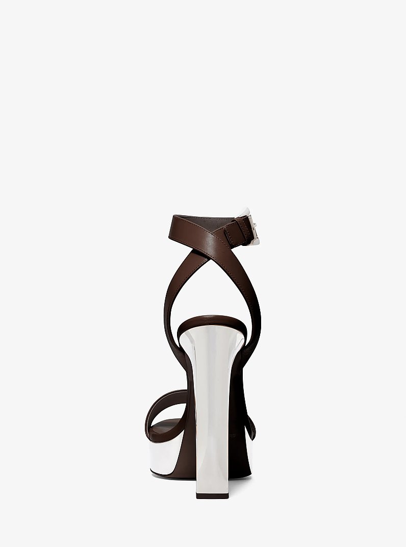 Anabelle Leather Platform Sandal