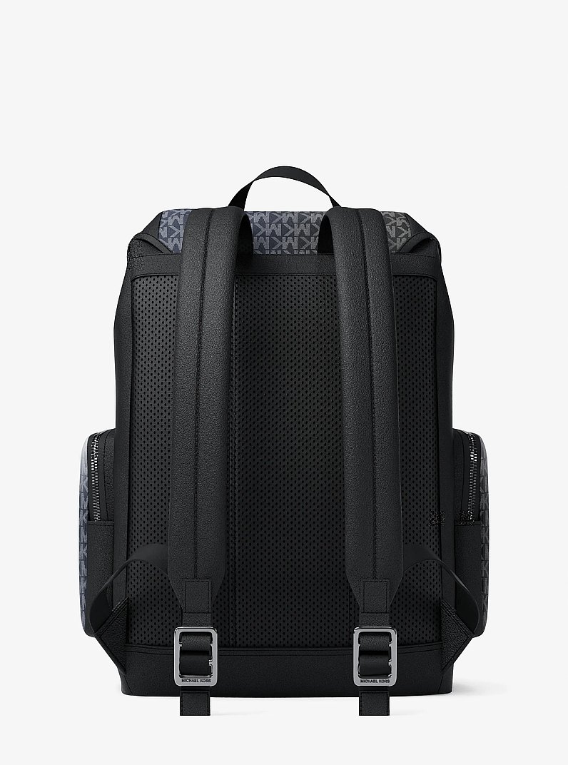 Cooper Medium Ombr&eacute; Signature Logo City Backpack in BLACK COMBO | Michael Kors