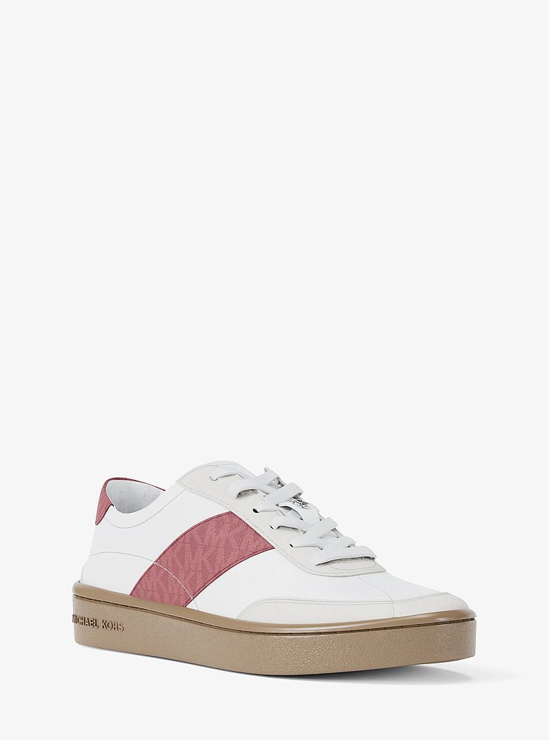 Kaycee Signature Logo Stripe Sneaker in ROSEWOOD | Michael Kors