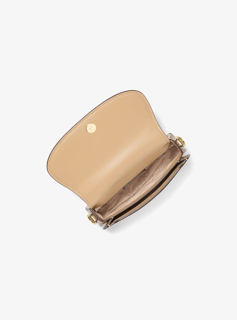 Bolso de hombro Mila peque&ntilde;o de piel metalizada