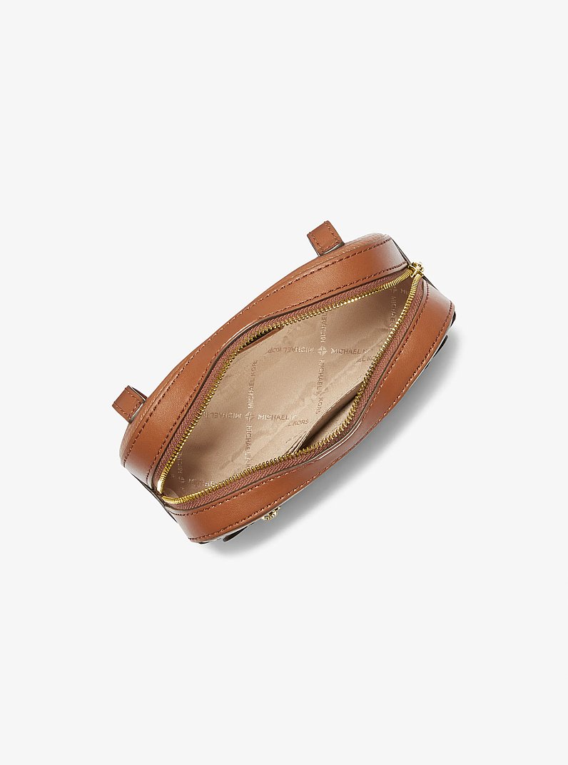 Jet Set Small Pebbled Leather Belt Bag in LUGGAGE | Michael Kors