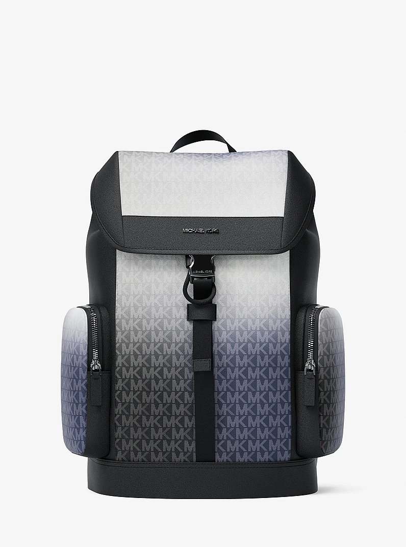 Cooper Medium Ombr&eacute; Signature Logo City Backpack in BLACK COMBO | Michael Kors