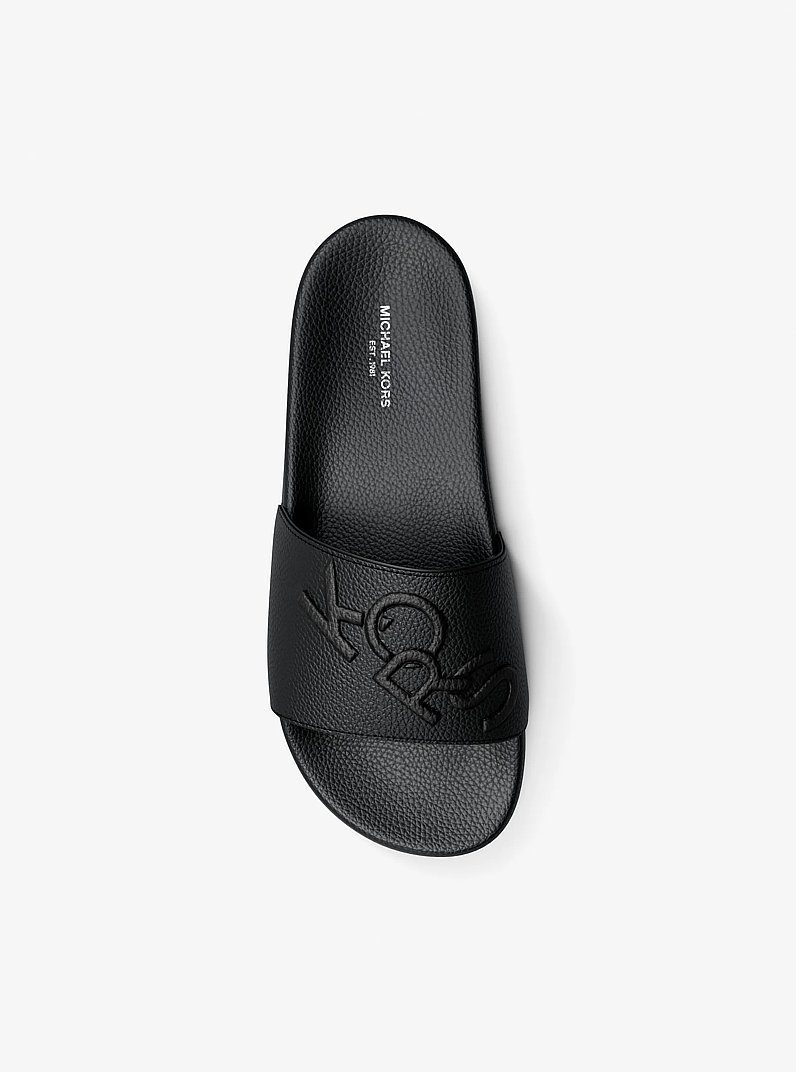 Dawson KORS Slide Sandal in BLACK | Michael Kors