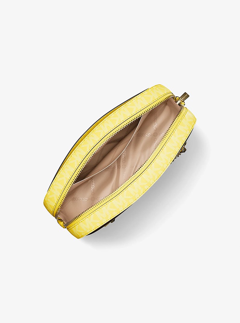 Jet Set Large Logo Crossbody Bag in DAISY YELLOW - Sale | Michael
