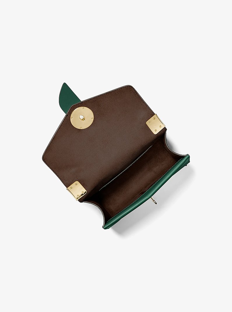 Greenwich Small Saffiano Leather Crossbody Bag in BOSCO | Michael Kors