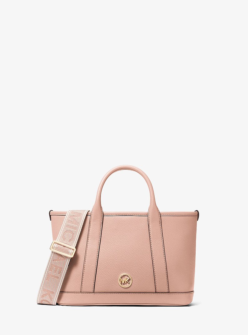 Bolso satchel Luisa peque&ntilde;o de piel granulada in ROSA CLARO | Michael Kors
