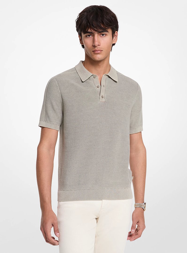 Polo de lin et de coton