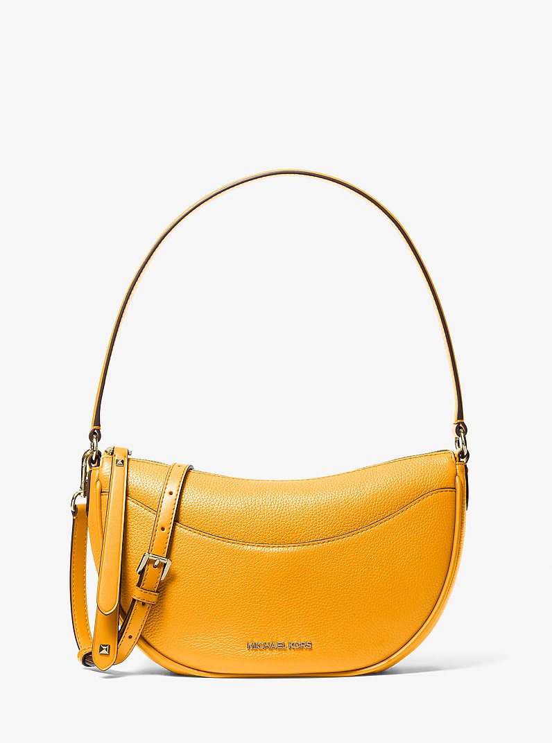 Dover Medium Pebbled Leather Crossbody Bag in GOLDEN ROD | Michael Kors
