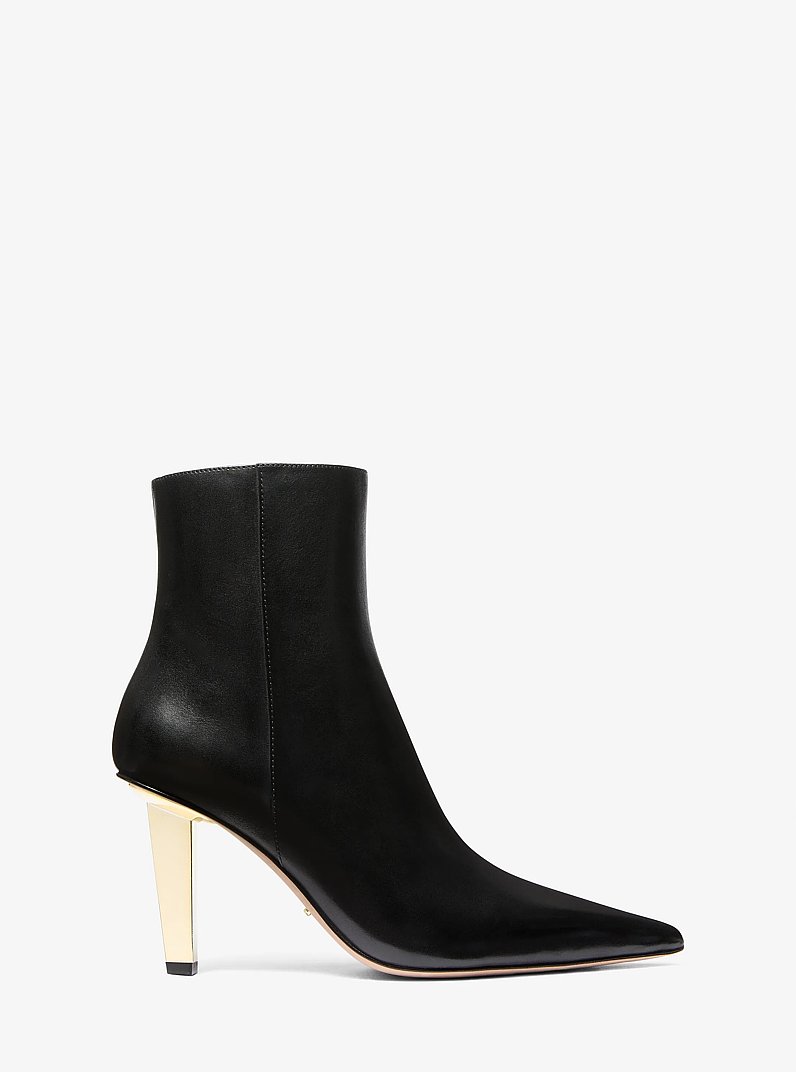 Bottine Halle en cuir in NOIR | Michael Kors
