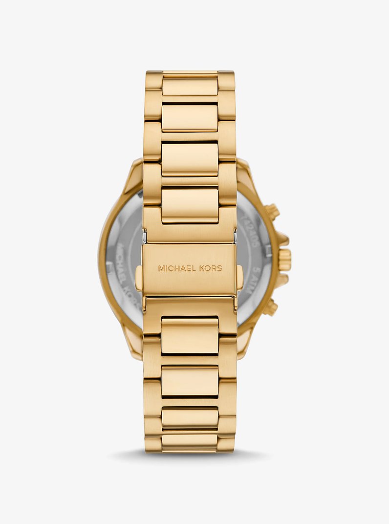 Oversized Sage Gold-Tone Watch in GOLD | Michael Kors
