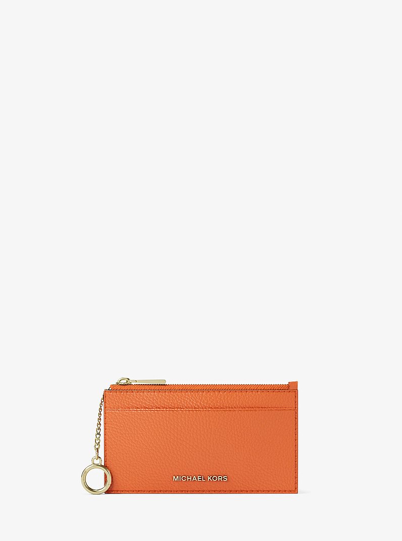 Kartenetui Jet Set Small aus gekrispeltem Leder in MIMOSE | Michael Kors