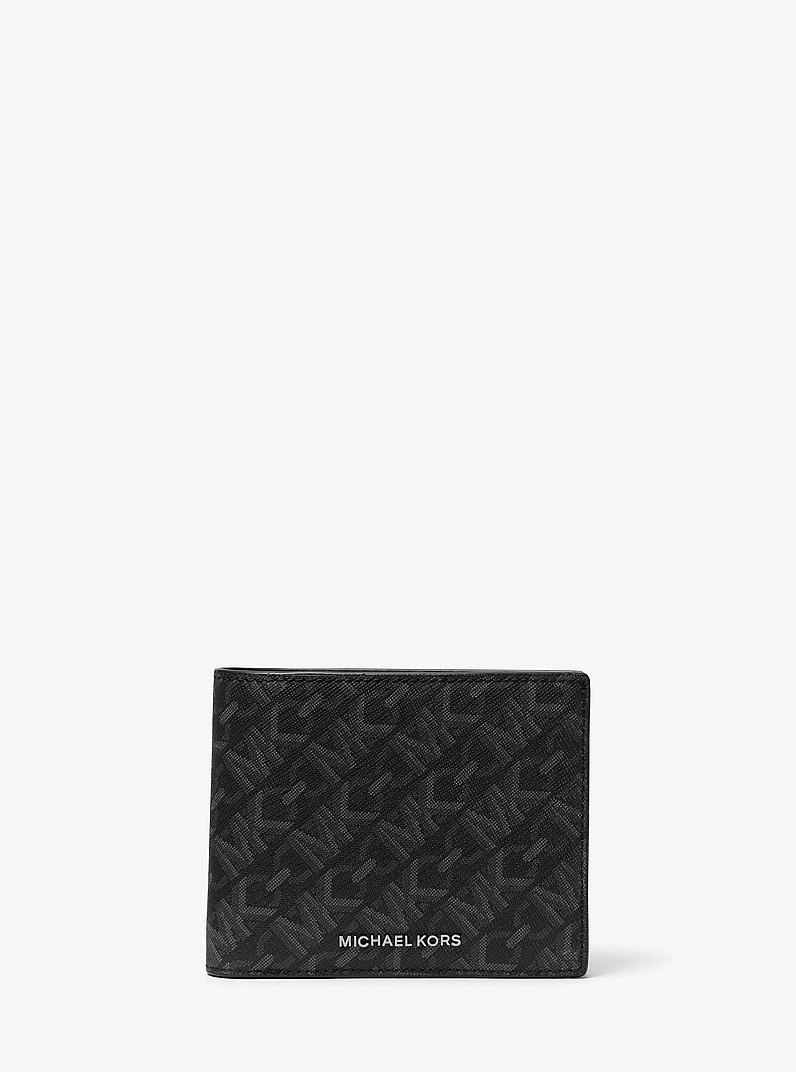 Billetera Hudson con monograma imperio y funda para documento de identificaci&oacute;n in NEGRO | Michael Kors